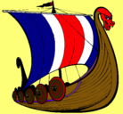 Dibujo Barco vikingo pintado por danyman7