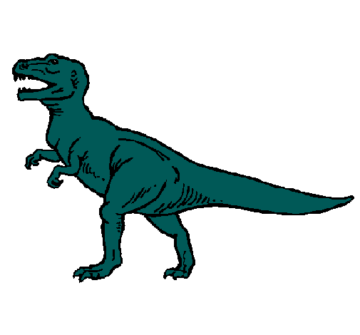 Dibujo Tiranosaurus Rex pintado por eric_yael