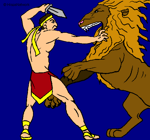 Gladiador contra león