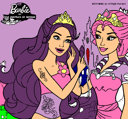 Barbie se despiede de la reina sirena