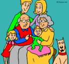 Dibujo Familia pintado por wizthe