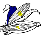 Dibujo Mazorca de maíz pintado por jjiuuaann