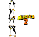 Dibujo Madagascar 2 Pingüinos pintado por hytop