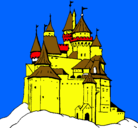 Dibujo Castillo medieval pintado por kapi