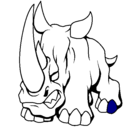 Dibujo Rinoceronte II pintado por Jandres