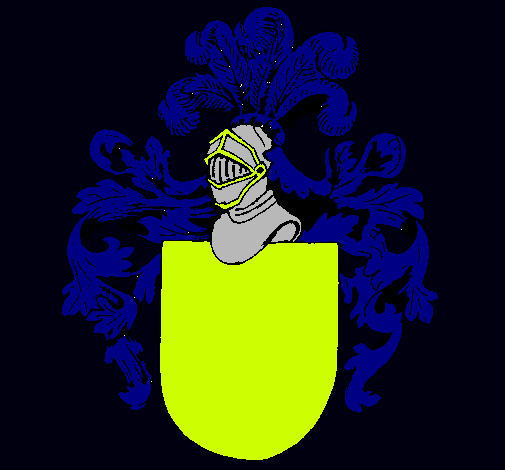 Escudo de armas y casco