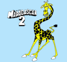 Dibujo Madagascar 2 Melman pintado por khhb