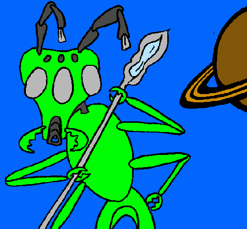 Dibujo Hormiga alienigena pintado por velez256
