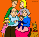 Dibujo Familia pintado por natalia8