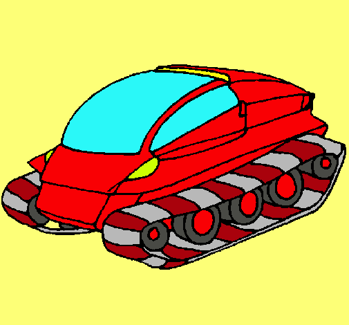 Dibujo Nave tanque pintado por danyman7