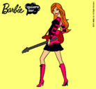 Dibujo Barbie la rockera pintado por Yajaira00