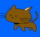 Dibujo Cría de gato pintado por chochi