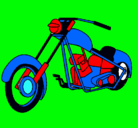 Dibujo Moto pintado por JJJK