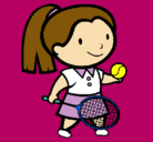 Dibujo Chica tenista pintado por Fulana