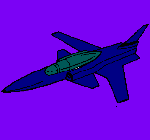 Dibujo Jet pintado por Renny