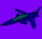 Dibujo Jet pintado por Renny