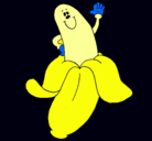 Dibujo Banana pintado por flo0r