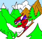 Dibujo Esquiador pintado por andresfelip