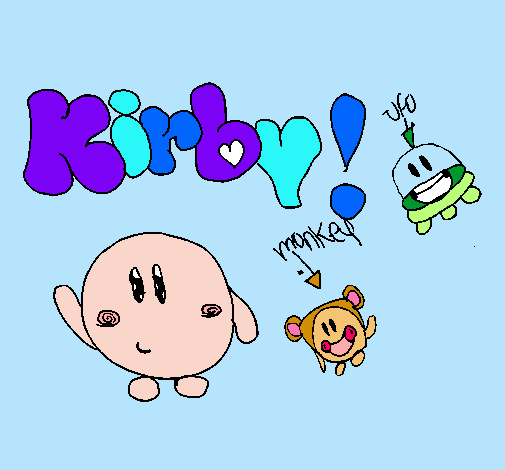 Dibujo Kirby 4 pintado por kiki 