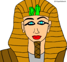 Dibujo Tutankamon pintado por lunitita