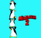 Dibujo Madagascar 2 Pingüinos pintado por maithe