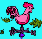 Dibujo Veletas y gallo pintado por flopy2011