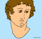 Dibujo Busto de Alejandro Magno pintado por yutytr5y6yre