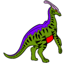 Dibujo Parasaurolofus con rayas pintado por eric_yael