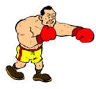 Dibujo Boxeador pintado por erwin