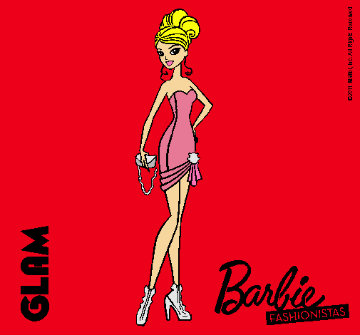 Dibujo Barbie Fashionista 5 pintado por malennna