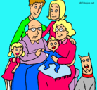 Dibujo Familia pintado por jazminn
