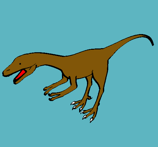 Dibujo Velociraptor II pintado por chaparrito
