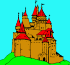 Dibujo Castillo medieval pintado por izaro