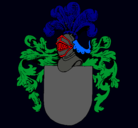 Dibujo Escudo de armas y casco pintado por chumel 13
