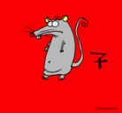 Dibujo Rata pintado por gustavo5