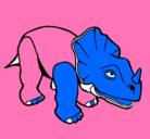 Dibujo Triceratops II pintado por yahai