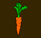 Dibujo zanahoria pintado por alons