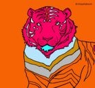 Dibujo Tigre pintado por zaaz