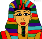 Dibujo Tutankamon pintado por natxeli