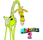 Dibujo Madagascar 2 Melman pintado por candelabebe