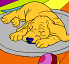 Dibujo Perro durmiendo pintado por ALEXrojas2006