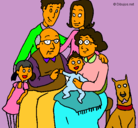 Dibujo Familia pintado por adrano