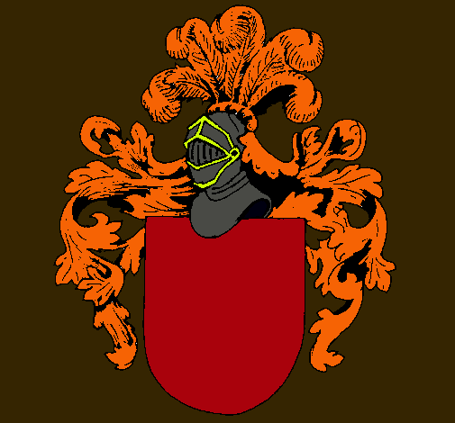 Escudo de armas y casco