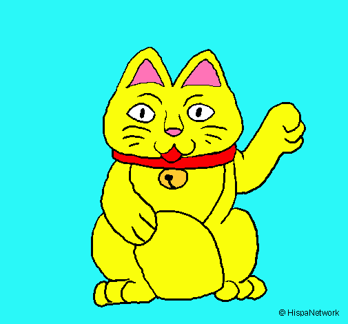 Dibujo Gato de la suerte pintado por MartaCali