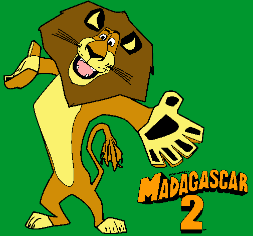 Dibujo Madagascar 2 Alex 2 pintado por Sharkqwash