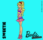 Dibujo Barbie Fashionista 6 pintado por ordenador