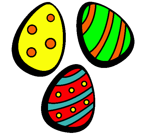 Dibujo Huevos de pascua IV pintado por valenfani
