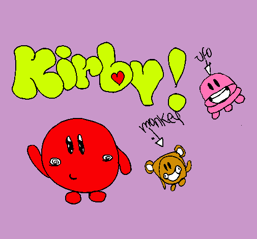 Dibujo Kirby 4 pintado por antonellan