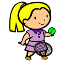 Dibujo Chica tenista pintado por izaro