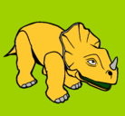 Dibujo Triceratops II pintado por tricerauto